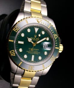 Réplica de Relógio Rolex Submariner Dark Green Misto
