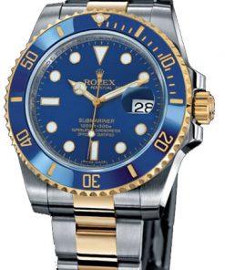 Réplica de Relógio Rolex Submariner Blue Gold