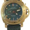 Réplica Relógio Panerai Submersible Gold Green-0