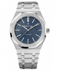 Réplica de relógio Audemars Piguet Royal Oak Blue. Um relógio masculino, com um design moderno e sofisticado
