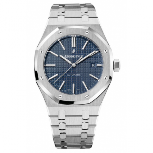 Réplica de relógio Audemars Piguet Royal Oak Blue. Um relógio masculino, com um design moderno e sofisticado