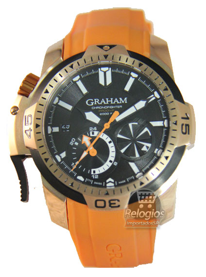 Réplica de Relógio Graham Chronofigther Orange