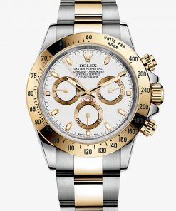 Réplica de Relógio Rolex Daytona Gold White