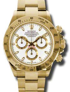 Réplica de Relógio Rolex Daytona Dourado Branco-0