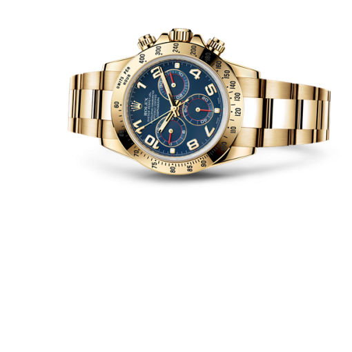 Réplica de Relógio Rolex Cosmograph Daytona Gold Blue-2219