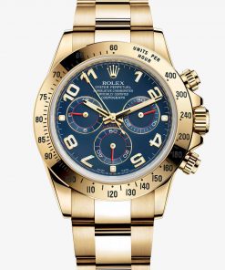 Réplica de Relógio Rolex Cosmograph Daytona Gold Blue-0