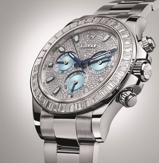 Réplica de Relógio Rolex Cosmograph Daytona Platinum Diamante (Lançamento 2015)-2375