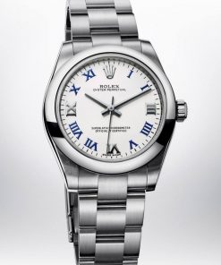 Réplica de Relógio Rolex Oyster Perpetual White Blue-0