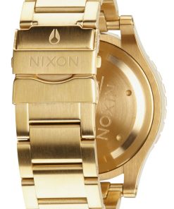 Réplica de Relógio Nixon 48-20 Chrono Dourado Azul Sunray-2465