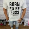 Camiseta Hugo Boss Creme-0
