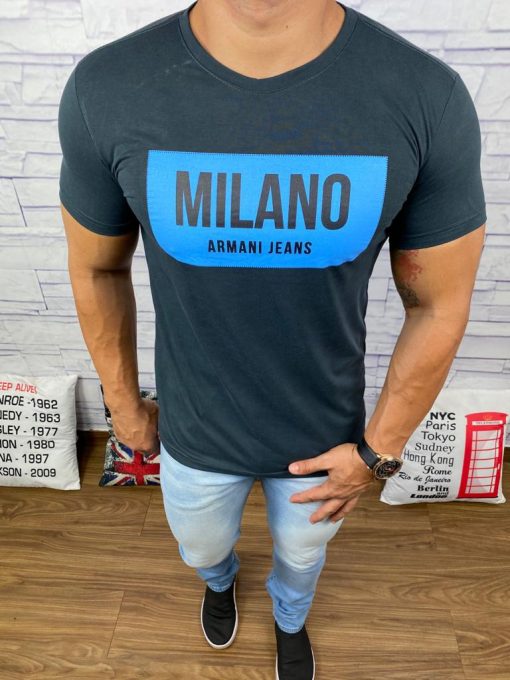 Camiseta Armani Chumbo-0