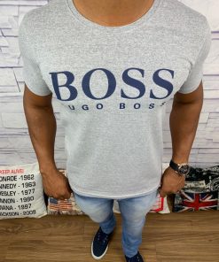 Camiseta Hugo Boss Cinza-0