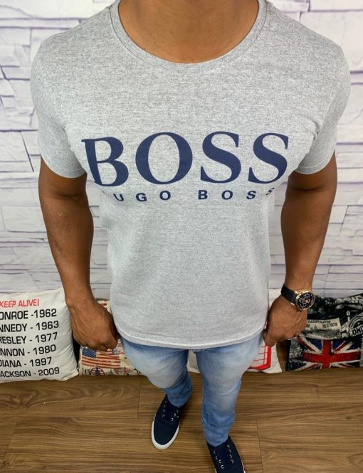 Camiseta Hugo Boss Cinza-0