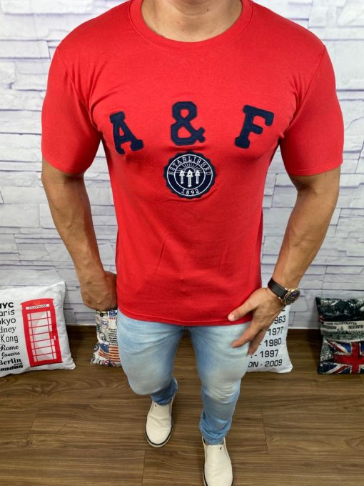 Camiseta Abercrombrie Vermelho-0
