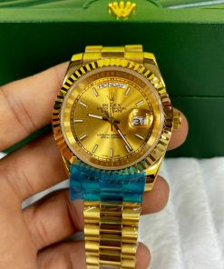 Réplica de Relógio Rolex Day Date - Todo Dourado